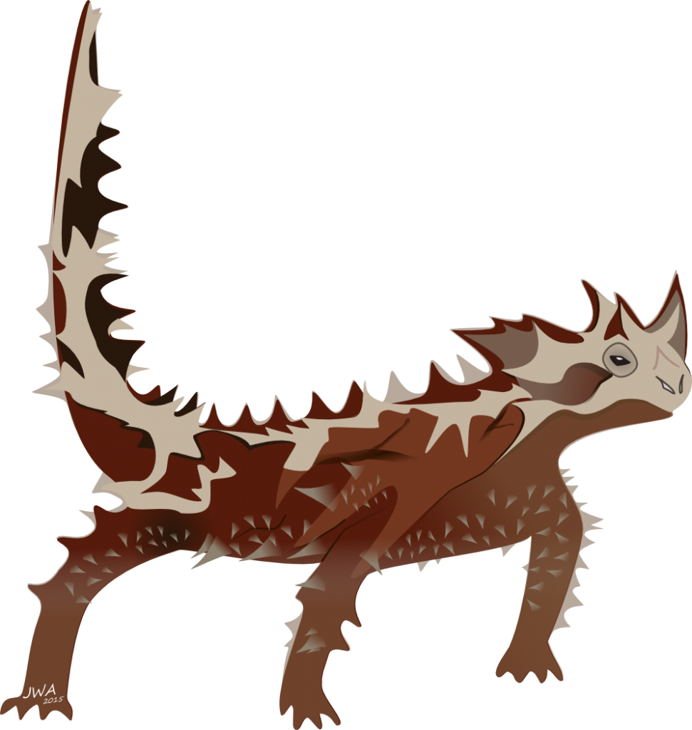 Thorny Devil Lizard Png (971x1024), Png Download