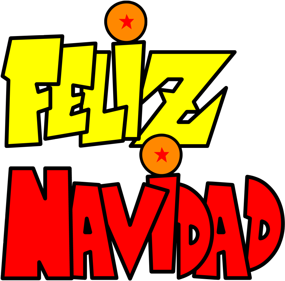 Feliznavidad Navidad Letras Letter Dragonball Dragonbal - Goku (1024x1017), Png Download