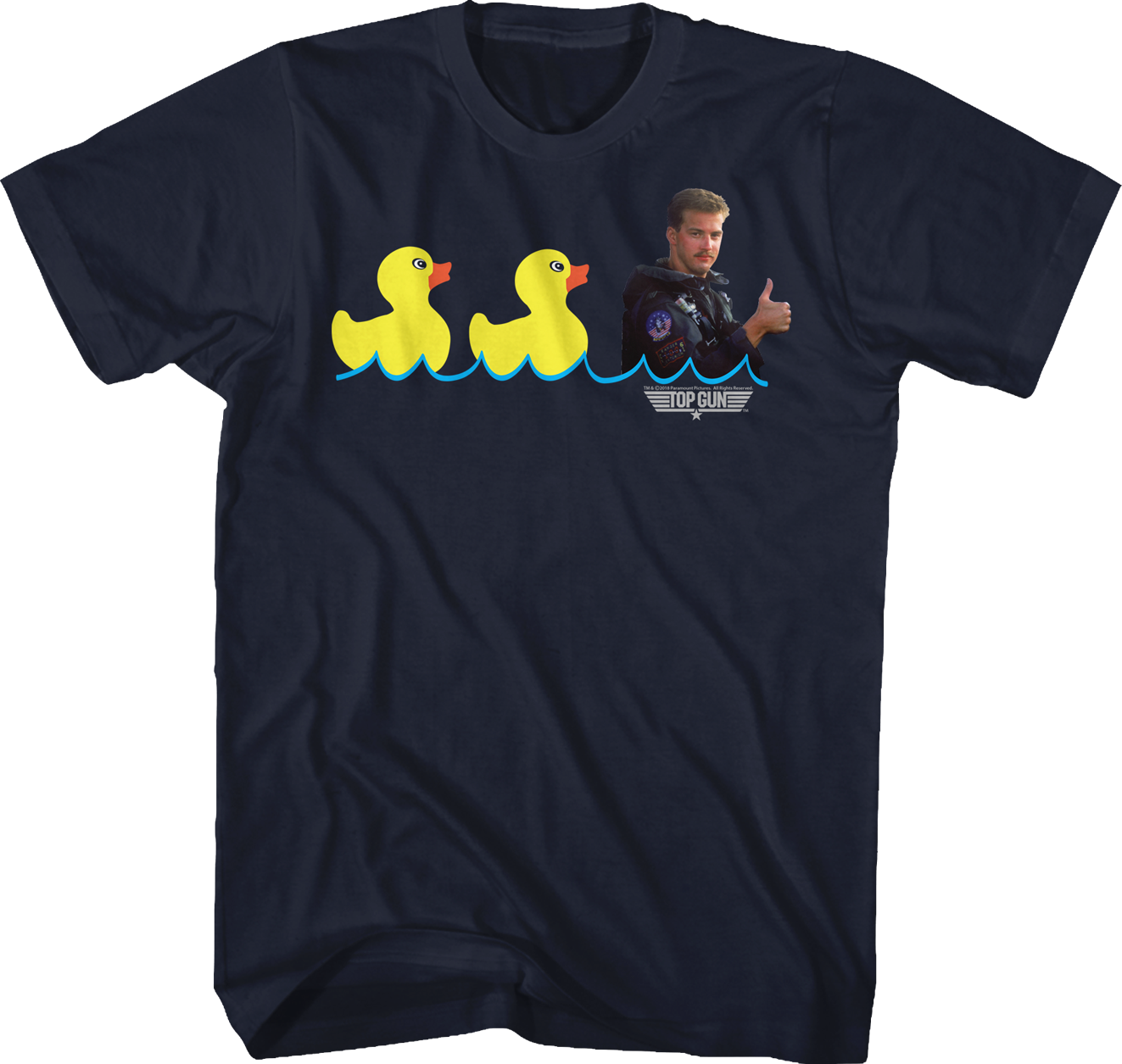 Duck Duck Goose Top Gun Shirt (1323x1255), Png Download