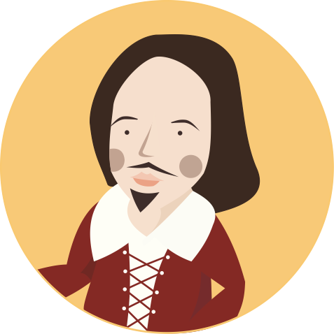 Shakespeare Vector (477x478), Png Download