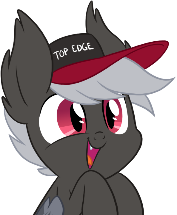 Cute Little Fangs, Edgy, Fangs, Happy, Hat, Oc, Oc - Artist (622x729), Png Download