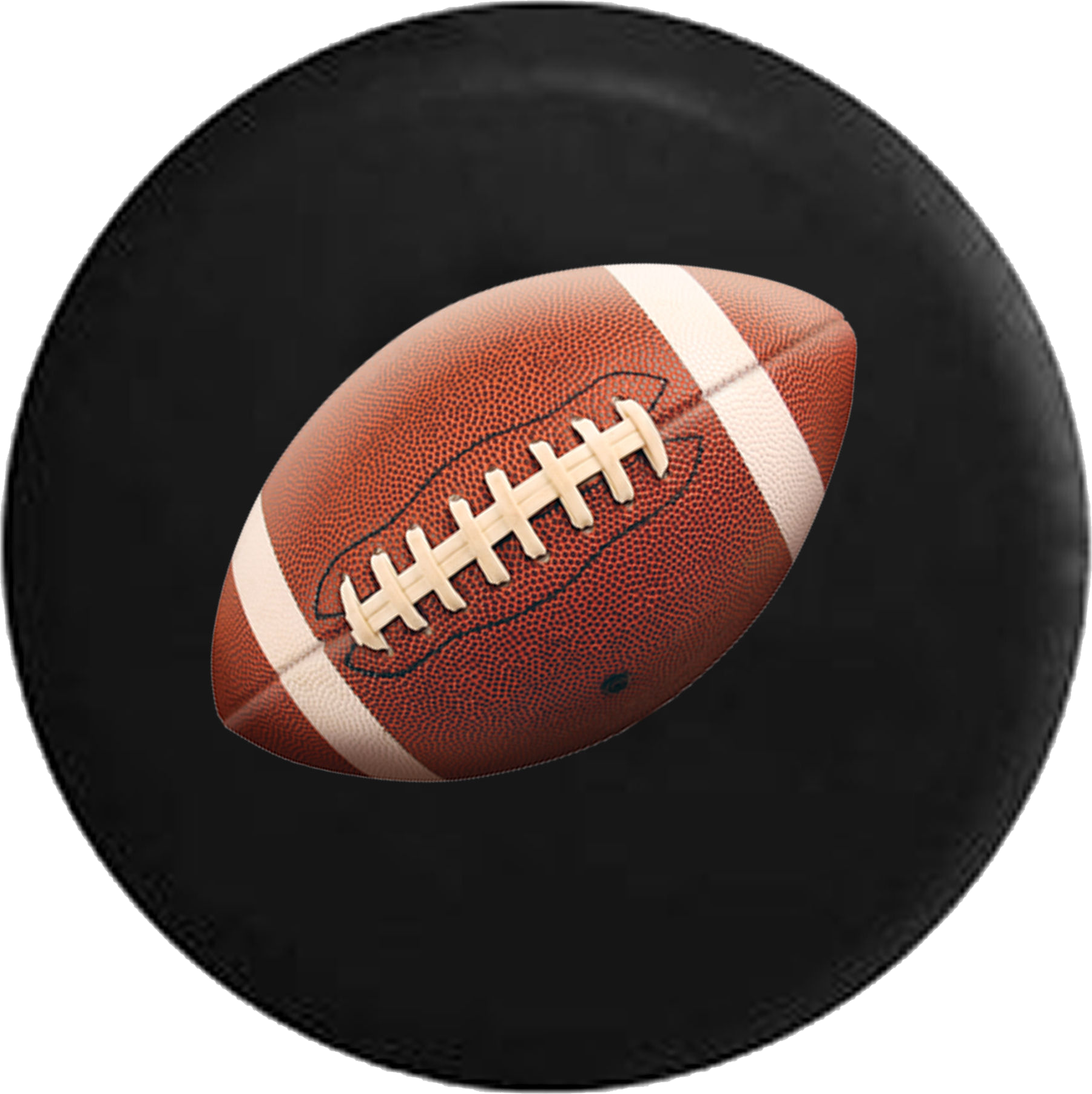 Lifelike Football Sports Laces Out Jeep Camper Spare (1800x1804), Png Download