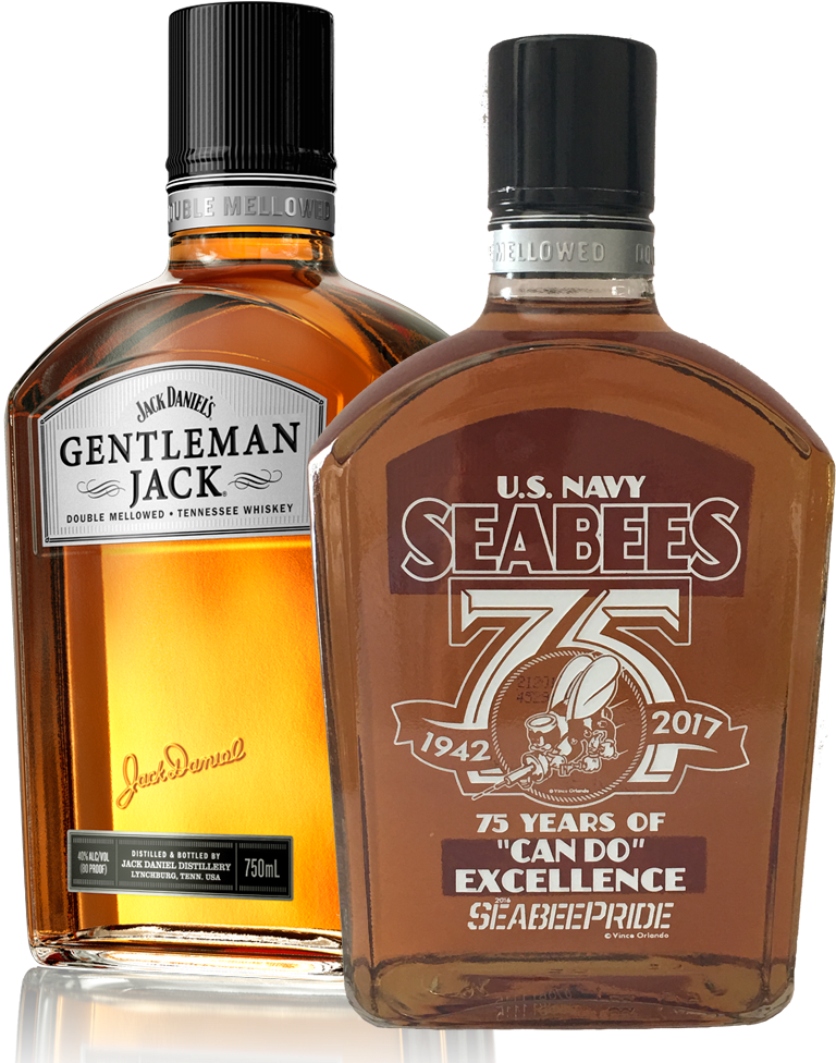75th Anniversary Seabee Jack - Jack Daniels Gentleman Jack (930x1000), Png Download