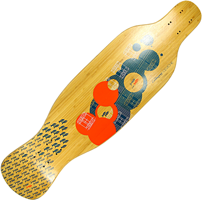 Loaded Ceviche Longboard Deck - Longboard (765x937), Png Download