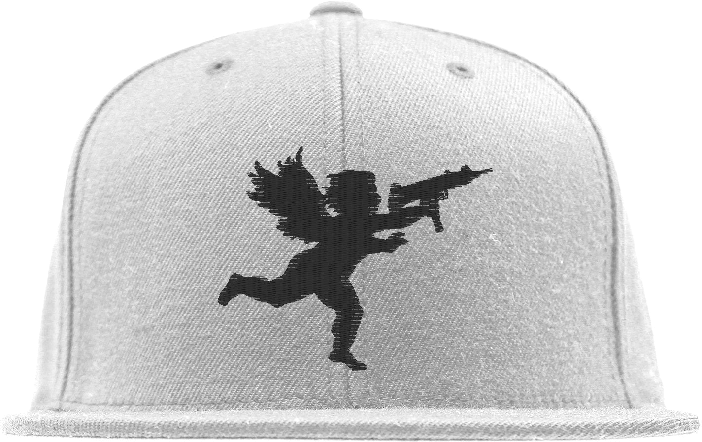 Cupid Black On White Snapback - .com (1600x1600), Png Download