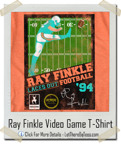Ace Ventura Ray Finkle Laces Out Football Shirt - Ray Finkle Laces Out T Shirt (415x495), Png Download