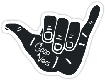 Good Vibes Only Hand (375x360), Png Download