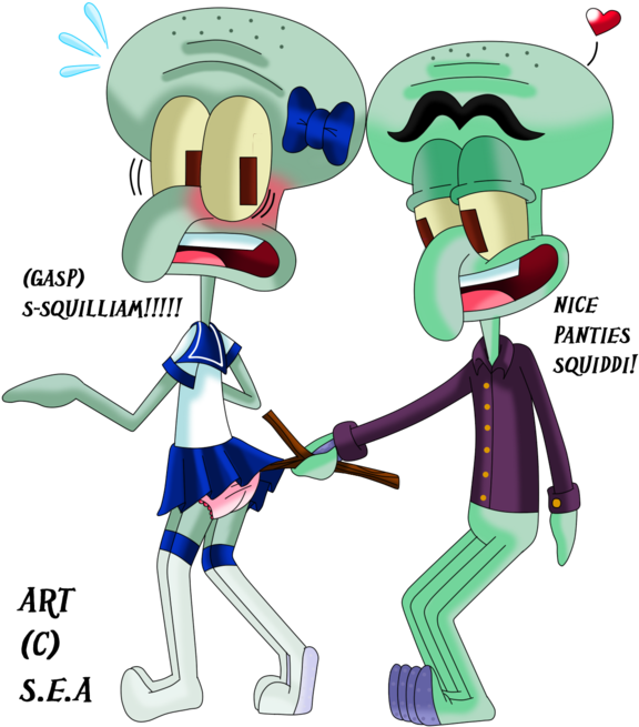 View 1509920142811 , - Squidward And Squilliam Sex (600x695), Png Download