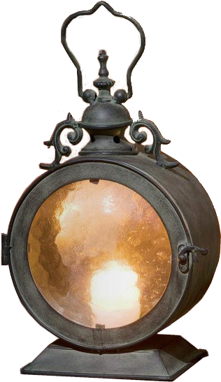 Porthole Candle Holder - Round Metal Candle Lantern (387x594), Png Download
