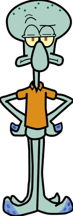 Squidward By Sbddbz On Deviantart Squidward Tentacles - Squidward Tentacles (239x700), Png Download