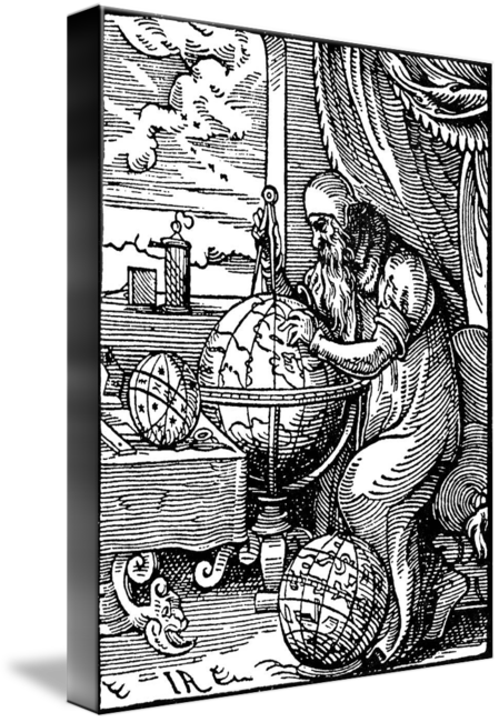 Popular Images - Posterazzi Astronomer 1568 Nan Astronomer And Cosmographer (449x650), Png Download