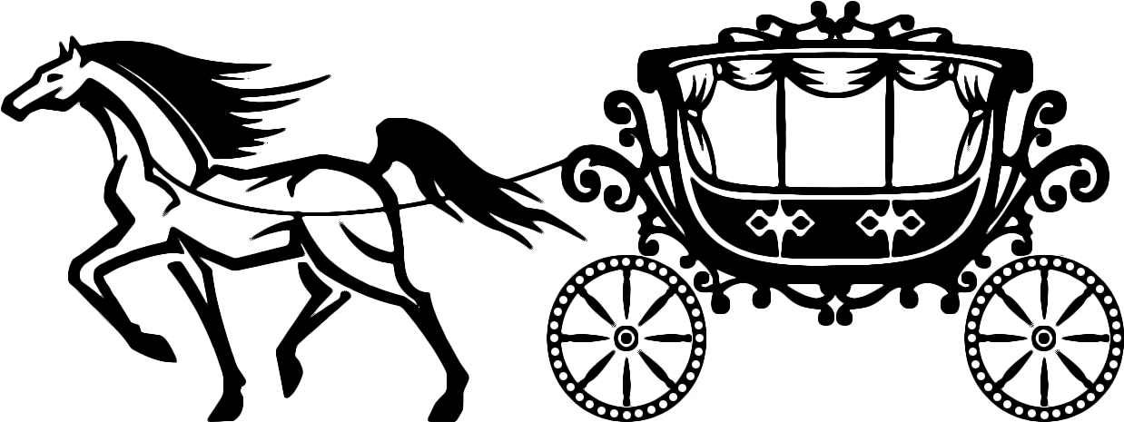 Horse And Buggy Carriage Horse-drawn Vehicle Clip Art - Carruagem Vintage (1300x1300), Png Download