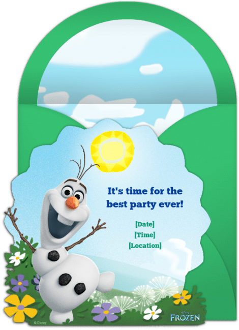 Frozen Fever Invitations Make (650x650), Png Download