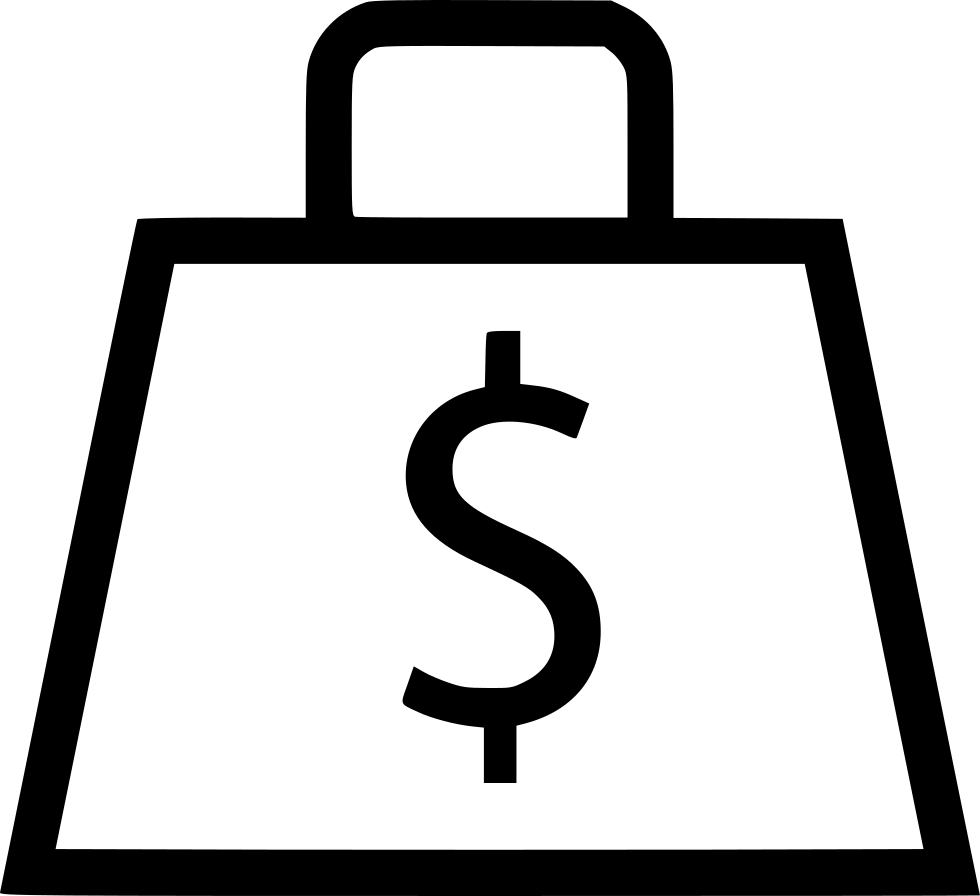 Money Bag Dollar Ecommerce Store Svg Png Icon Free - Euros Dollar Yen Png (980x896), Png Download