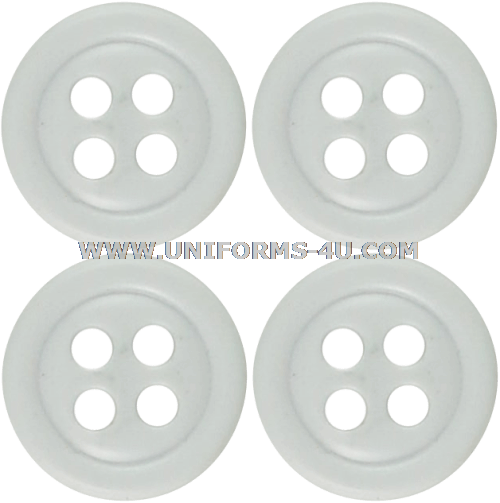 White Shirt Buttons - Shirt Button Png (500x503), Png Download