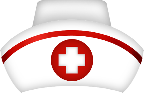 Jpg Library Nurse Hat Clip Art Medical Pinterest And - Cartoon Nurse Hat Png (500x325), Png Download