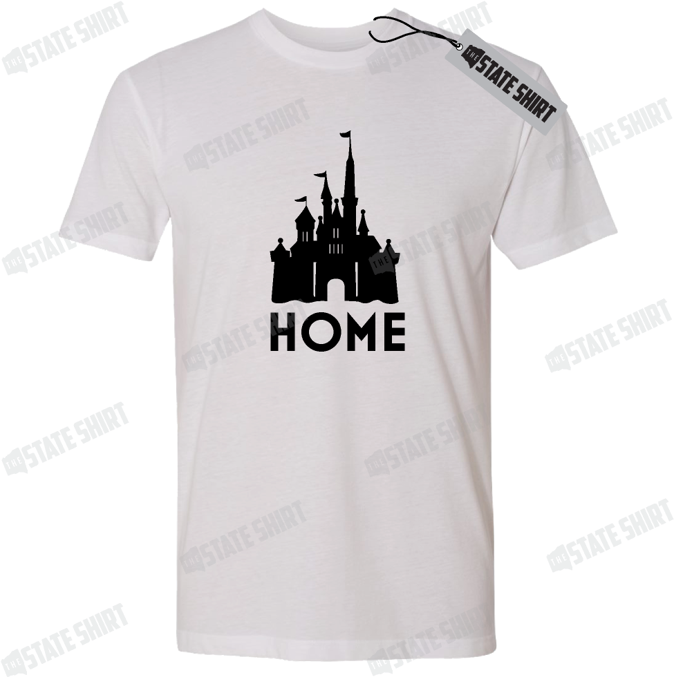 Disney Castle State Home T Shirt, Customizable Options - Active Shirt (1003x1003), Png Download
