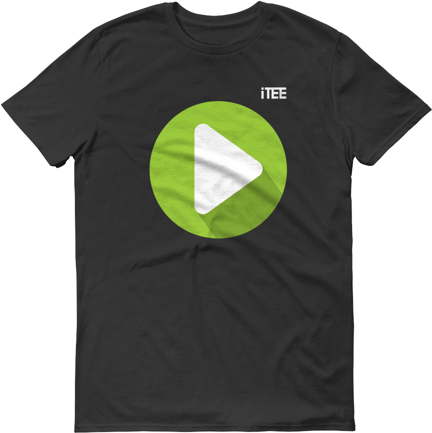 Play Button Lightweight Fashion Short Sleeve T Shirt - J Train Shirt (1000x1000), Png Download