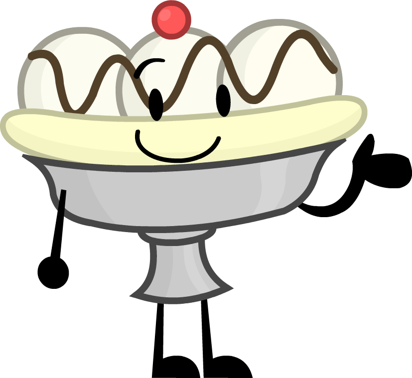 Banana Split - Pose - Wiki (827x759), Png Download