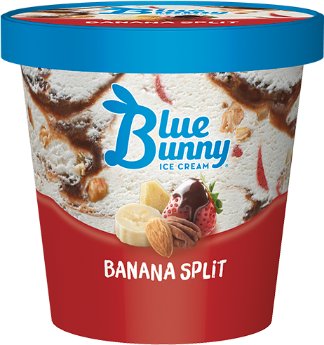 Blue Bunny Ice Cream, Double Strawberry - 1 Pint (488x500), Png Download