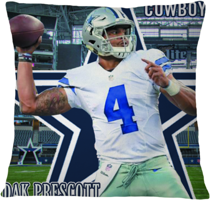 Dak Prescott Cool Pillow - Cushion (480x480), Png Download