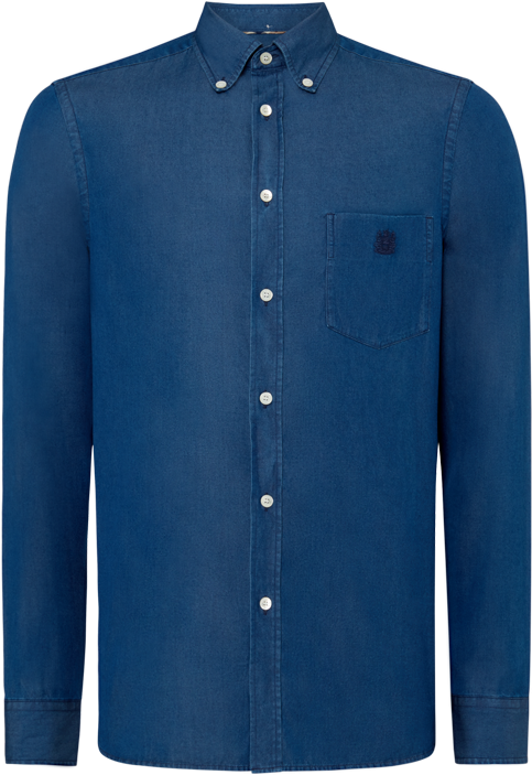 Redmond Denim Shirt - Denim (584x764), Png Download