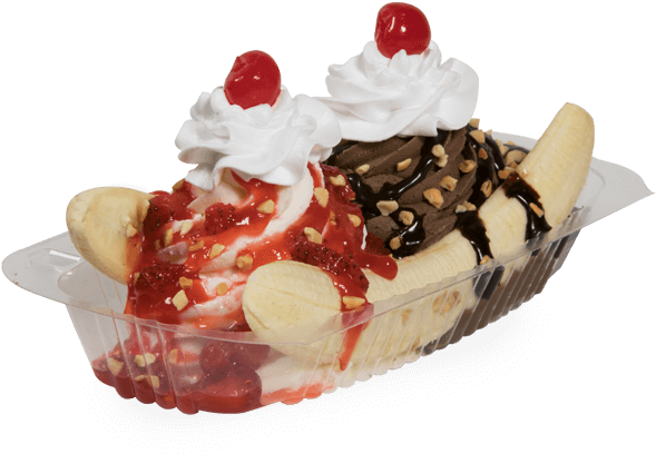 Banana Sundae - Carvel (600x600), Png Download