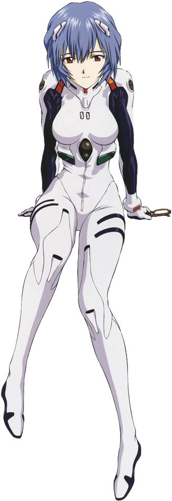 Rei Ayanami - Rei Ayanami Evangelion (345x990), Png Download