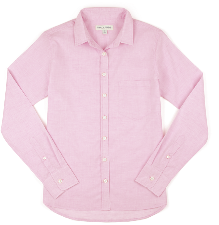 Image Black And White Library For Women Tradlands Everyday - Pink Button Up Shirts (750x750), Png Download