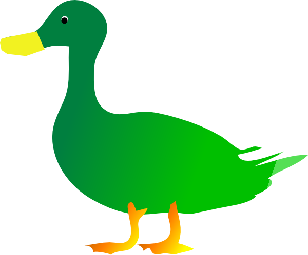 Green Duck Svg Downloads - Green Duck Clipart (600x498), Png Download