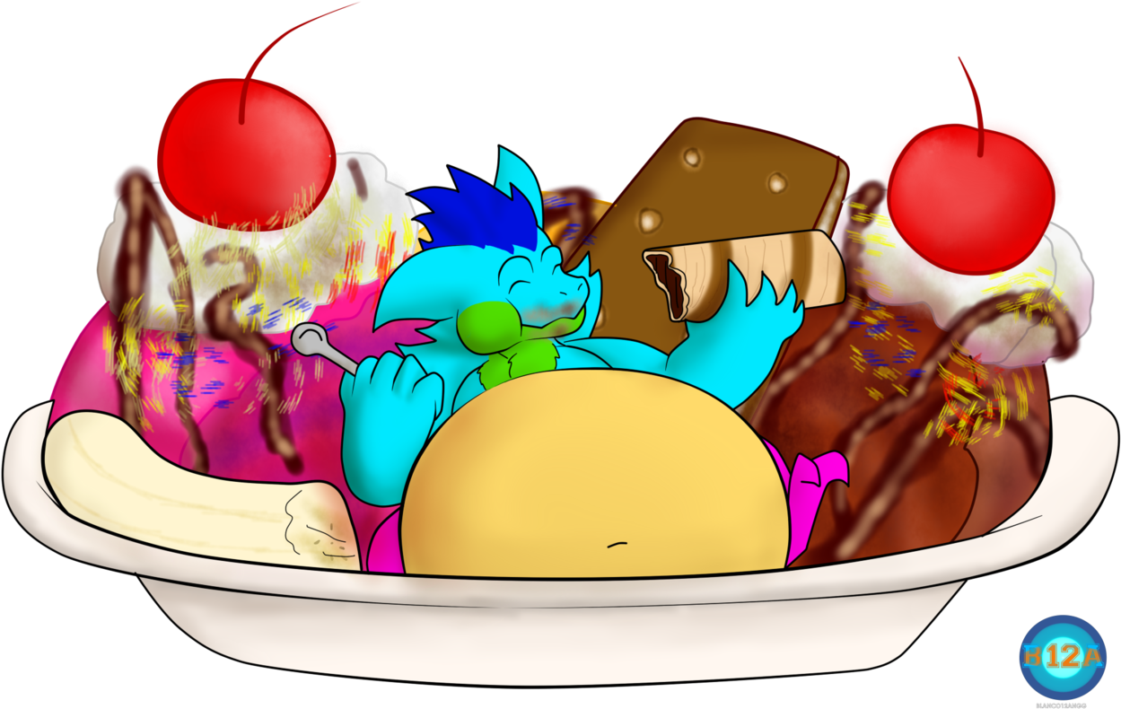 Herbert' S Banana Split - Illustration (1280x835), Png Download