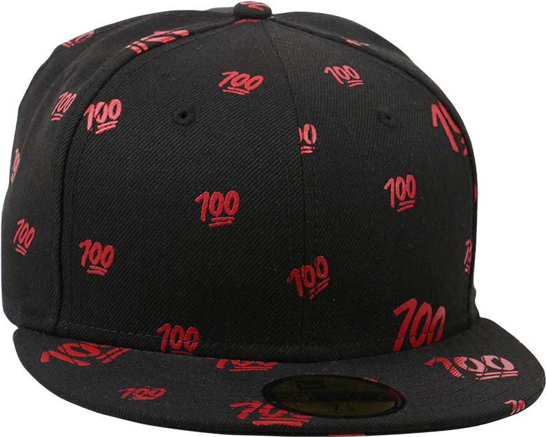 00 Allover Emoji Black 59fifty Cap New Era Cap Ph - 59fifty (1000x750), Png Download