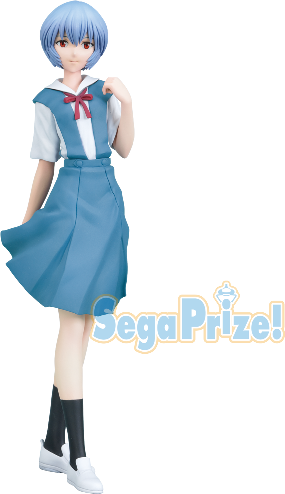 Evangelion Rei Ayanami Seifuku Premium Figure - Rei Ayanami School Uniform (1000x1000), Png Download