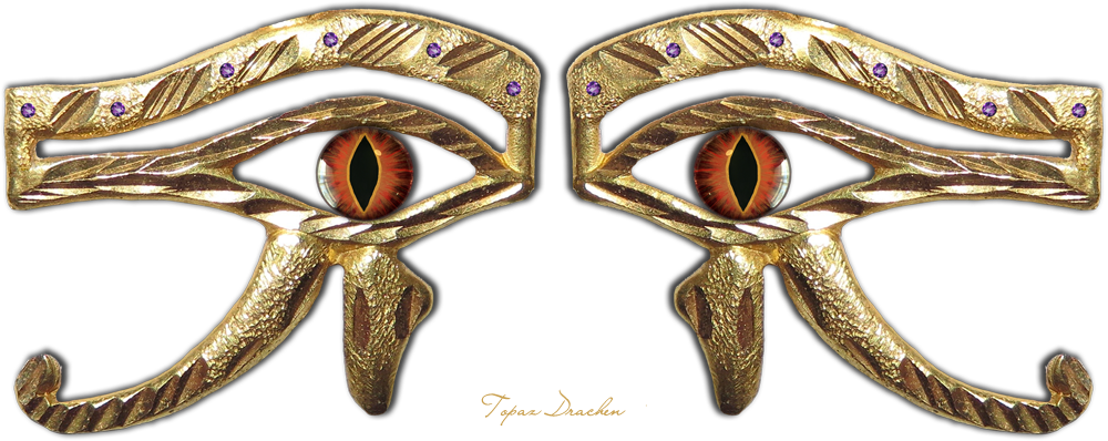 Eye Of Ra And Eye Of Thoth (left Eye) Together They - Thoth (1000x398), Png Download