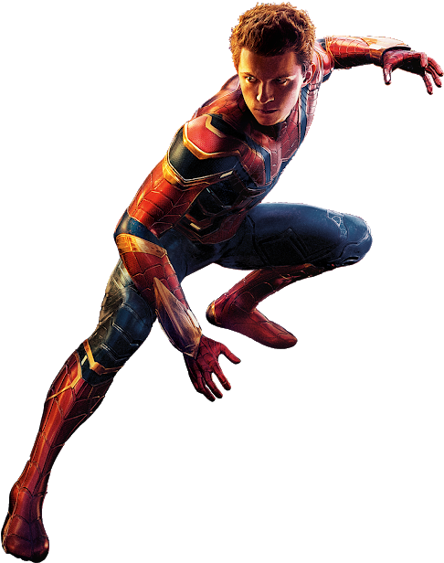 Photo - Spider Man Infinity War Transparent (530x658), Png Download