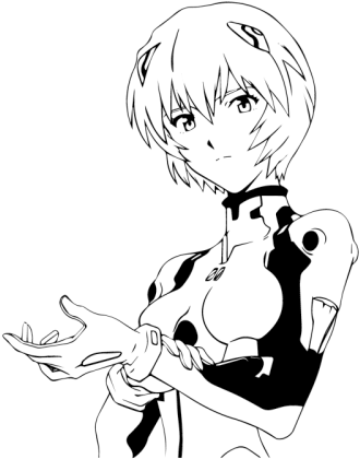 Posters Rei Ayanami Evangelion (375x500), Png Download