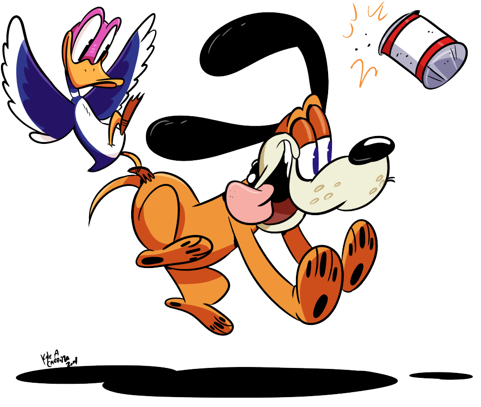 Duck Hunt Is Really Cool In Smash Bros For 3ds Wouldn't - Cartoon (1280x928), Png Download