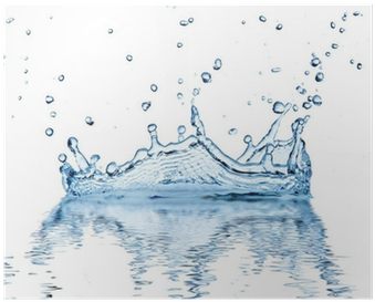 Water Splash, Isolated On White Background Poster • - Photography (400x400), Png Download