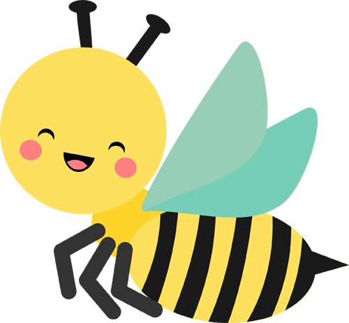 Chibi Clipart Bee - Bee Chibi (500x463), Png Download