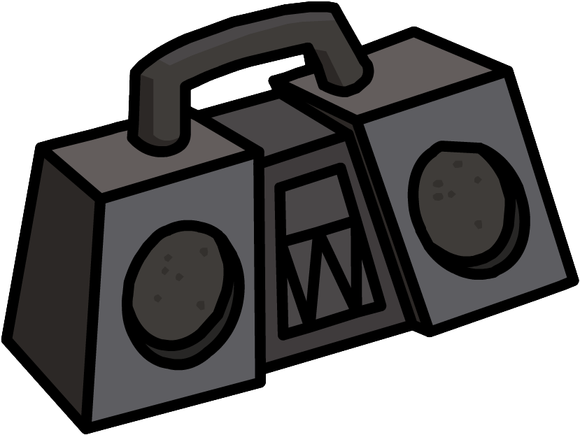 Monster Boombox Furniture Icon Id 2023 - Club Penguin Boombox (838x632), Png Download