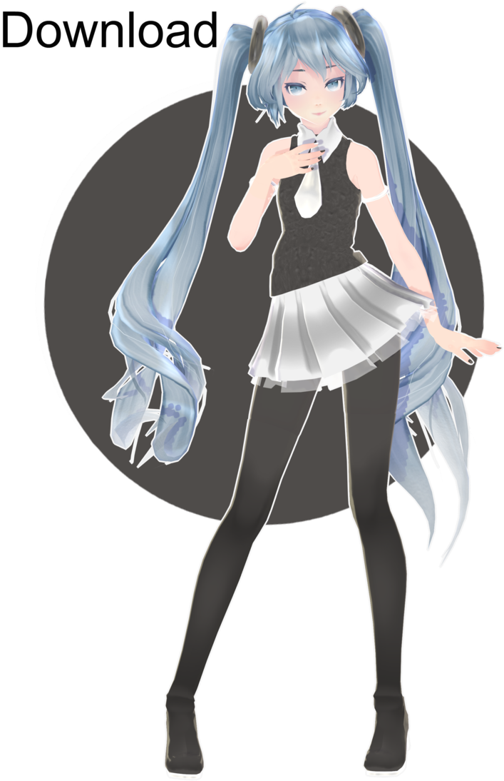 Tda Keulom Miku Download By Ohbey - Miku Models Mmd Dl (717x1115), Png Download