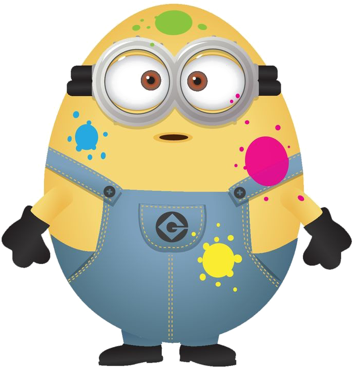 Happy Minions Png Image Background - Minion Happy Easter (736x771), Png Download