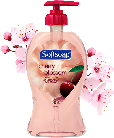 Softsoap Liquid Hand Soap, Cherry Blossom, 11.25 Oz, (472x500), Png Download