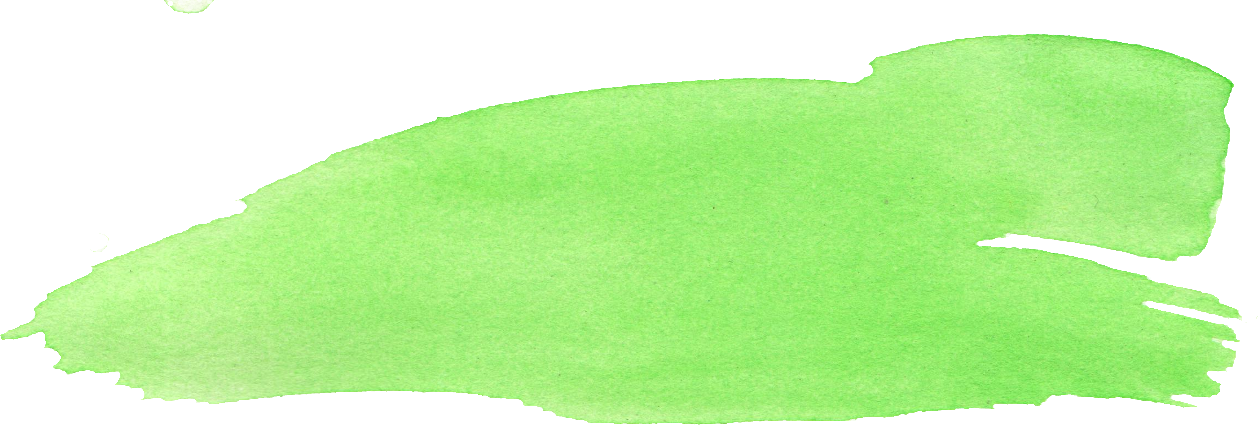 Free Download - Watercolor Brush Stroke Yellow Green Png (1258x425), Png Download