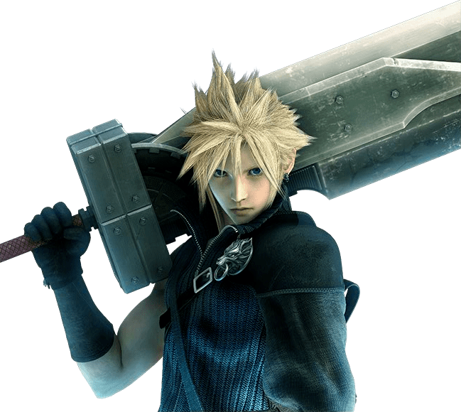 485px-cloud Strife - Final Fantasy Characters Cloud (468x418), Png Download