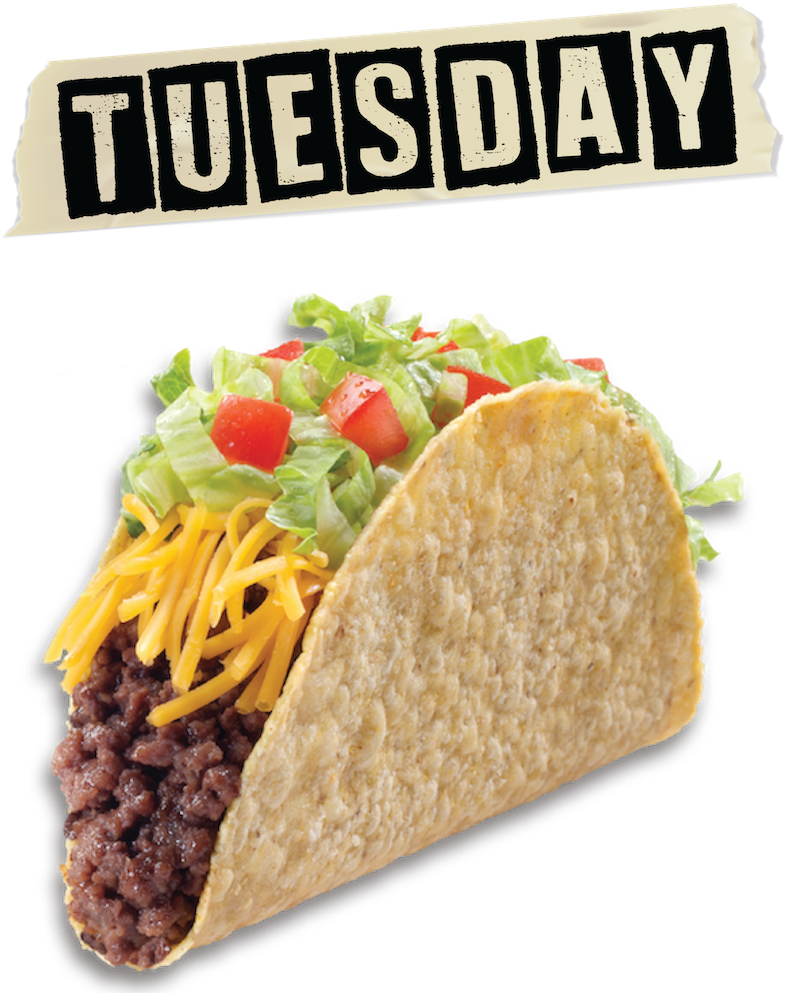 Our Specials Laura S Dbc Bar Grill - Taco Bell Tacos (800x1000), Png Download