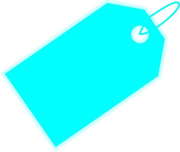 Blank Price Tag Png - Price Tag Png Blue (600x507), Png Download