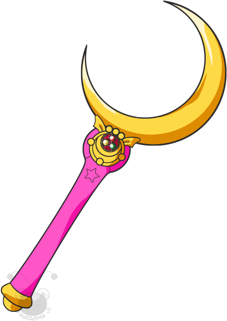 2 - Sailor Moon Wand Png (500x670), Png Download