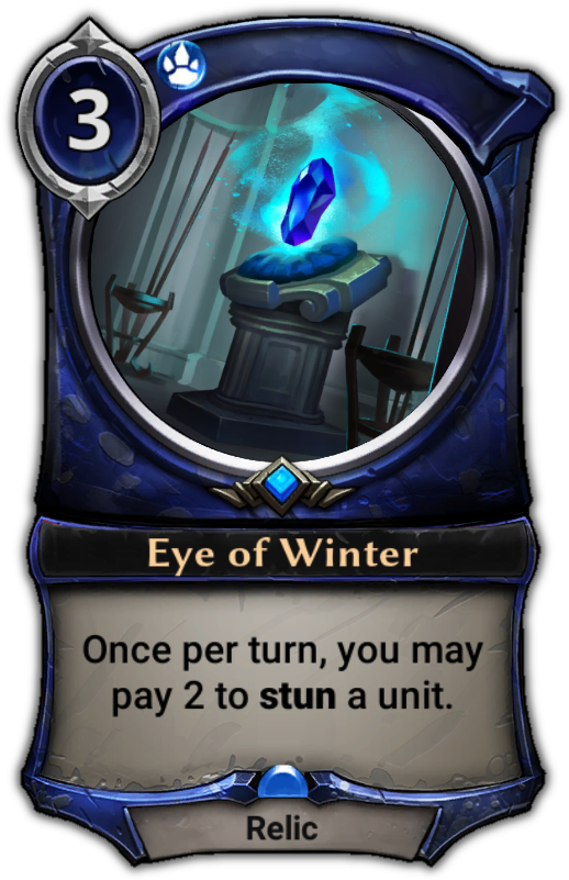 Eye Of Winter - Frog Eternal Card Game (529x801), Png Download