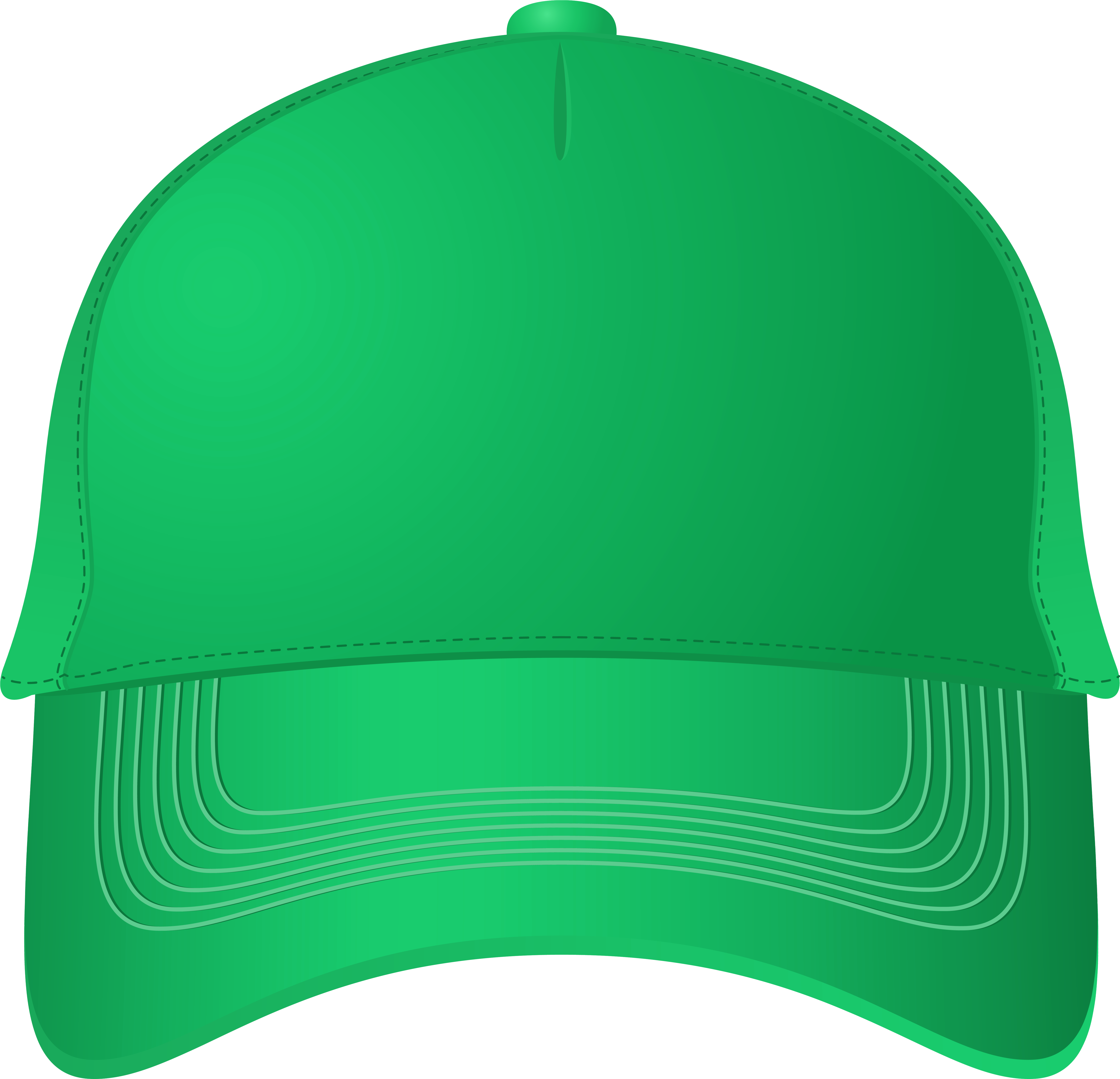 Green Baseball Cap Png Clipart - Baseball Cap (6505x6137), Png Download
